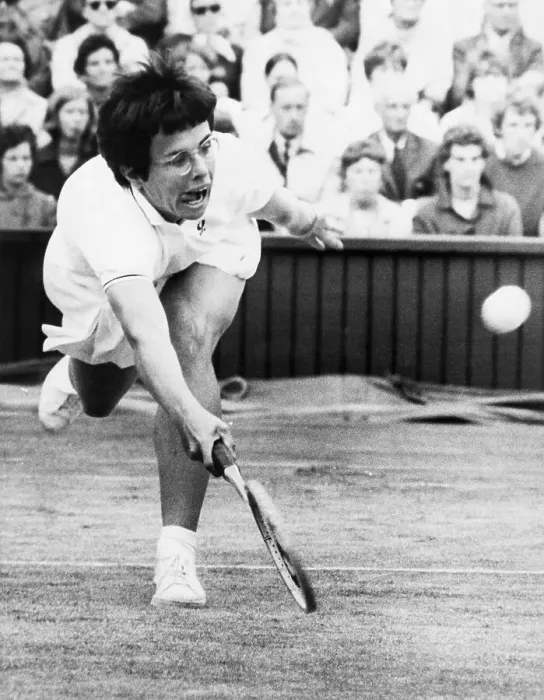Framed Print : Billie Jean King Straining to Hit Ball Framed Print : Billie Jean King Straining to Hit Ball