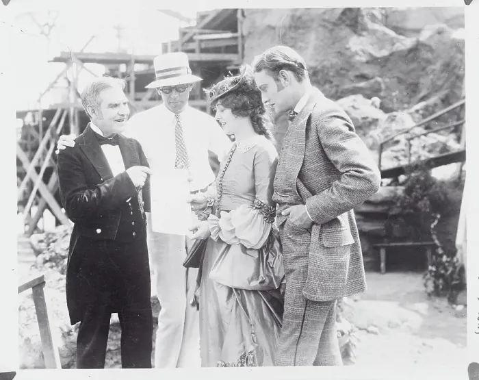 Framed Print : Billie De Vaull Showing a Program to Marion Davies Framed Print : Billie De Vaull Showing a Program to Marion Davies