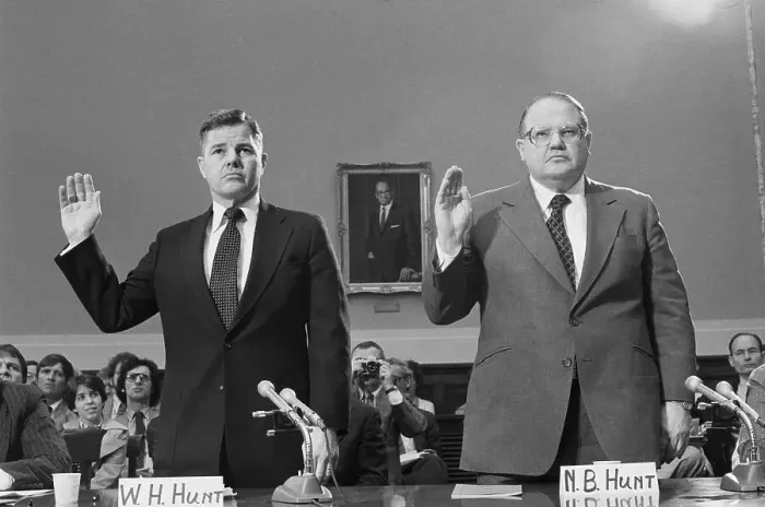 Framed Print : Billionaire Hunt Brothers Being Sworn In Framed Print : Billionaire Hunt Brothers Being Sworn In