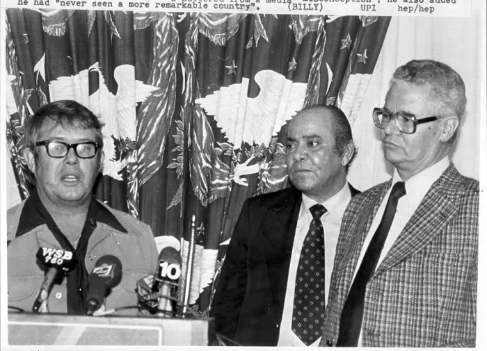 Framed Print : Billy Carter and the Goodwill Delegation Framed Print : Billy Carter and the Goodwill Delegation