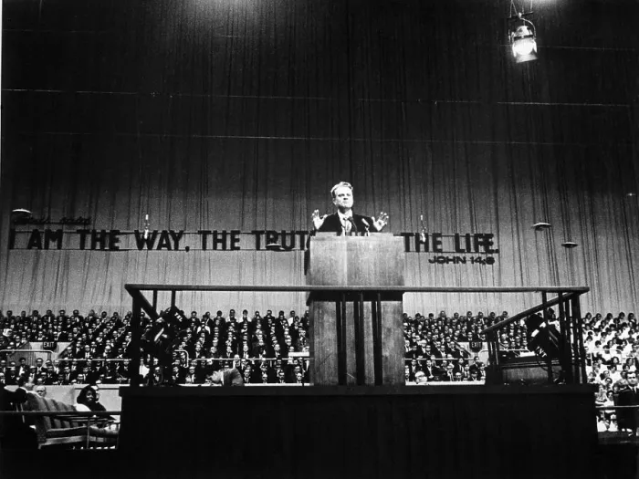 Framed Print : Billy Graham at Podium Preaching Framed Print : Billy Graham at Podium Preaching