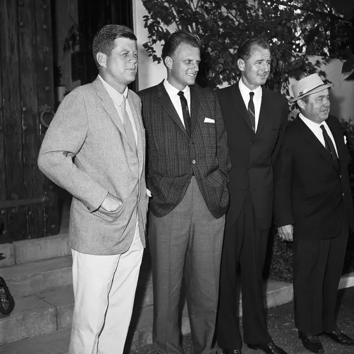 Framed Print : Billy Graham With Political Notables, Kennedy and Smithers Framed Print : Billy Graham With Political Notables, Kennedy and Smithers