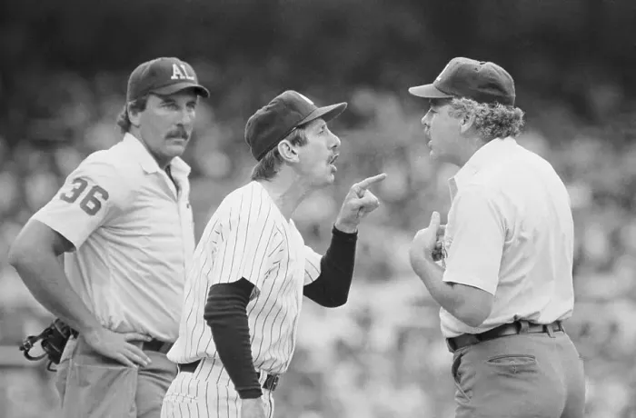 Framed Print : Billy Martin Arguing with Umpire