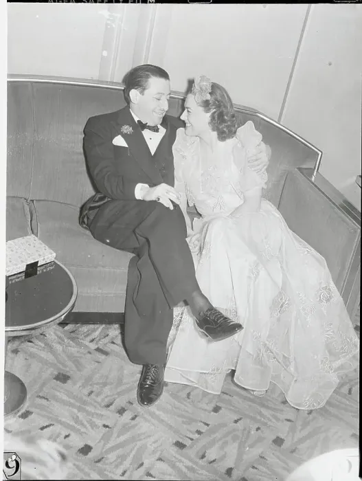 Framed Print : Billy Rose and Eleanor Holm Relaxing at Club Opening Framed Print : Billy Rose and Eleanor Holm Relaxing at Club Opening