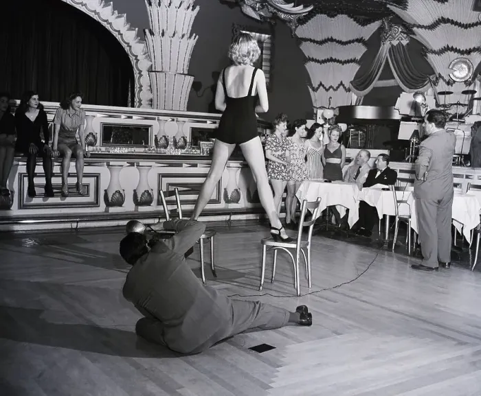 Framed Print : Billy Rose And Show Girls In Club Framed Print : Billy Rose And Show Girls In Club