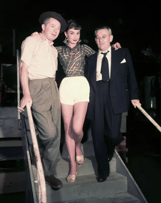 Framed Print : Billy Wilder, Audrey Hepburn and William Wyler Framed Print : Billy Wilder, Audrey Hepburn and William Wyler