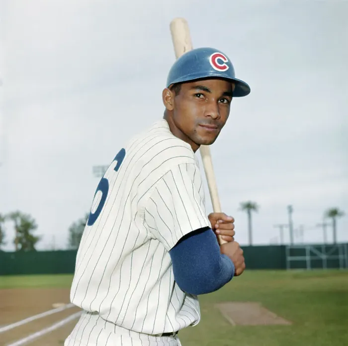 Framed Print : Billy Williams Holding Baseball Bat Framed Print : Billy Williams Holding Baseball Bat