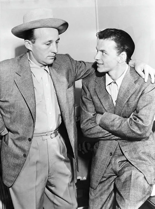 Framed Print : Bing Crosby with Arm Around Frank Sinatra Framed Print : Bing Crosby with Arm Around Frank Sinatra