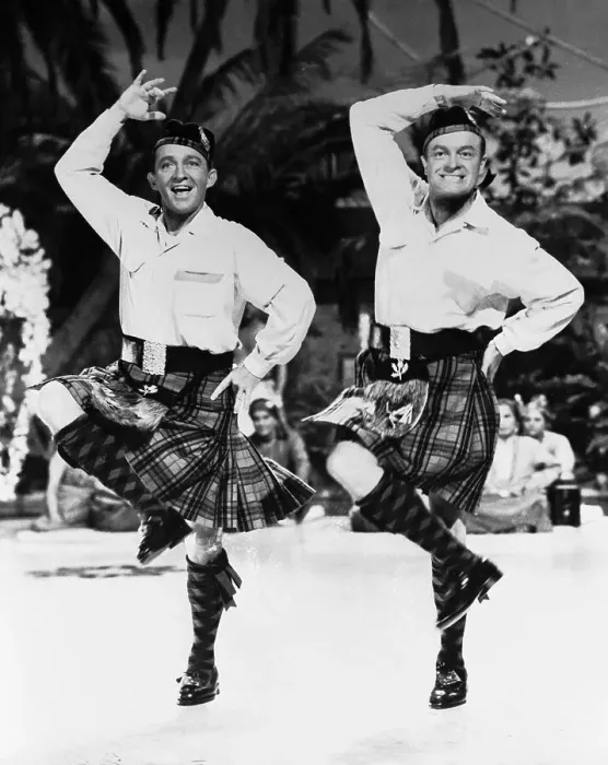 Framed Print : Bing Crosby and Bob Hope Dancing