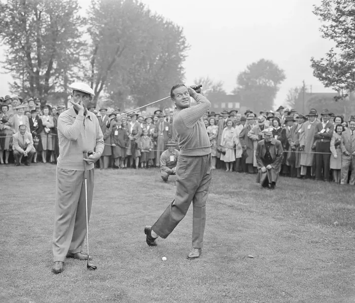 Framed Print : Bing Crosby and Bob Hope Goofing and Golfing Framed Print : Bing Crosby and Bob Hope Goofing and Golfing