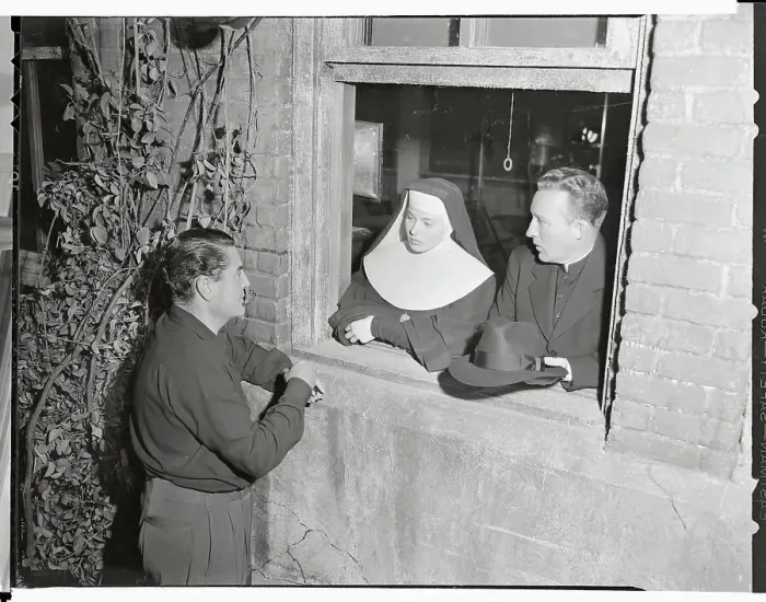 Framed Print : Bing Crosby and Ingrid Bergman in Scene from Bells of St. Mary Framed Print : Bing Crosby and Ingrid Bergman in Scene from Bells of St. Mary