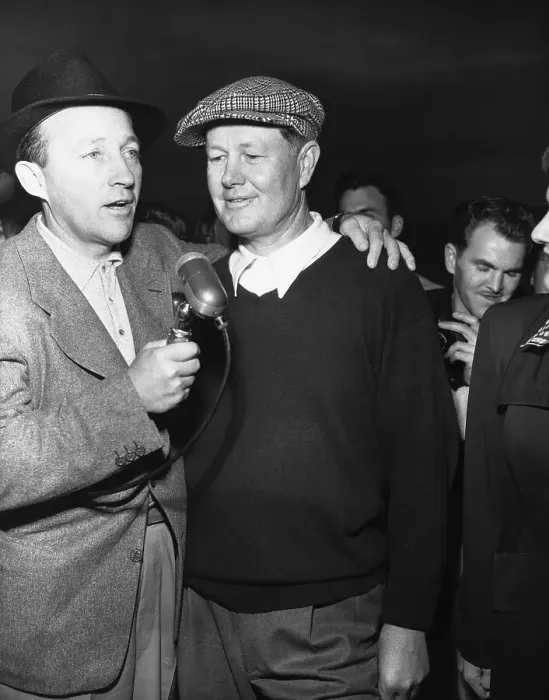 Framed Print : Bing Crosby, Left, with Friend Framed Print : Bing Crosby, Left, with Friend