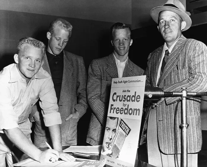 Framed Print : Bing Crosby and Sons Start Anti-Communism Crusade Framed Print : Bing Crosby and Sons Start Anti-Communism Crusade