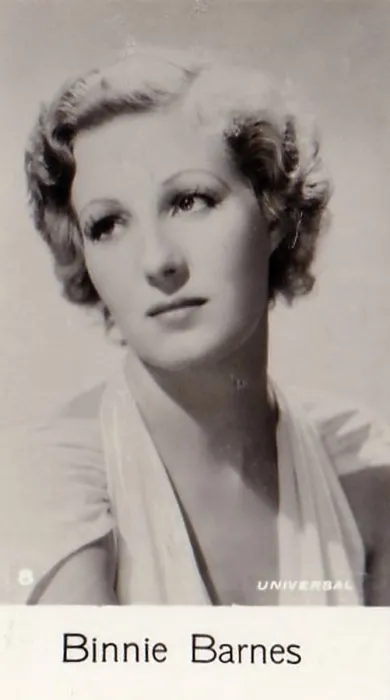 Framed Print : Binnie Barnes, Film Stars series, collectible C T Bridgewater cigarette card, 1940