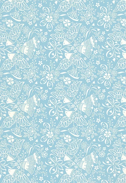 Birds and Bells Pattern