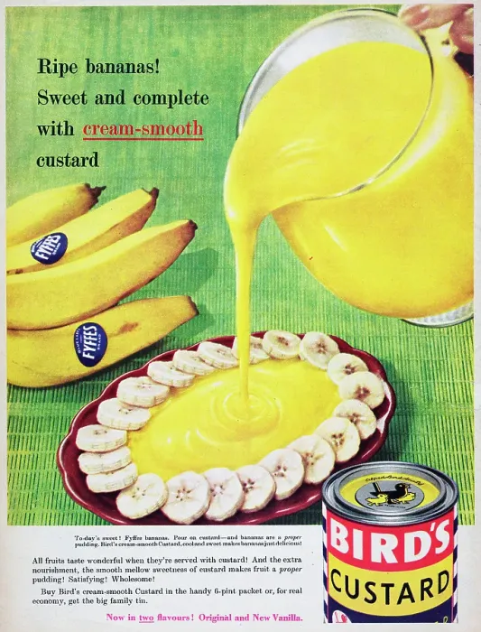 Framed Print : Bird's Custard (Bananas) Framed Print : Bird's Custard (Bananas)