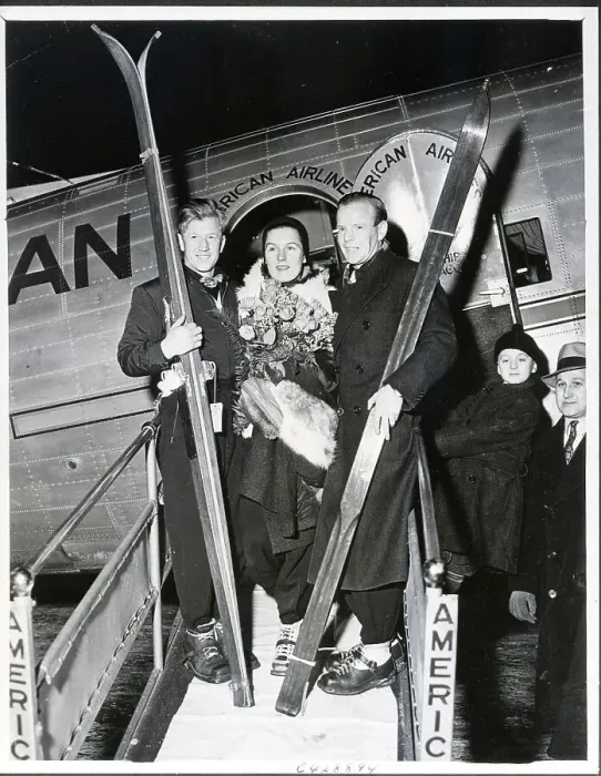 Framed Print : Birger Ruud and Family Arrive In Chicago Framed Print : Birger Ruud and Family Arrive In Chicago