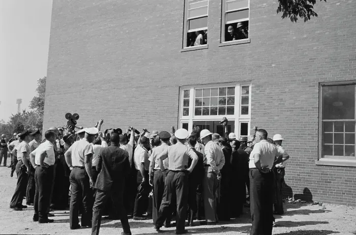Framed Print : Birmingham School Desegregation Framed Print : Birmingham School Desegregation