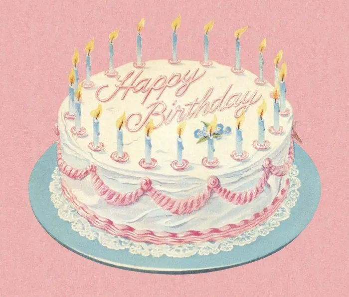 Framed Print : Birthday Cake With Candles Framed Print : Birthday Cake With Candles