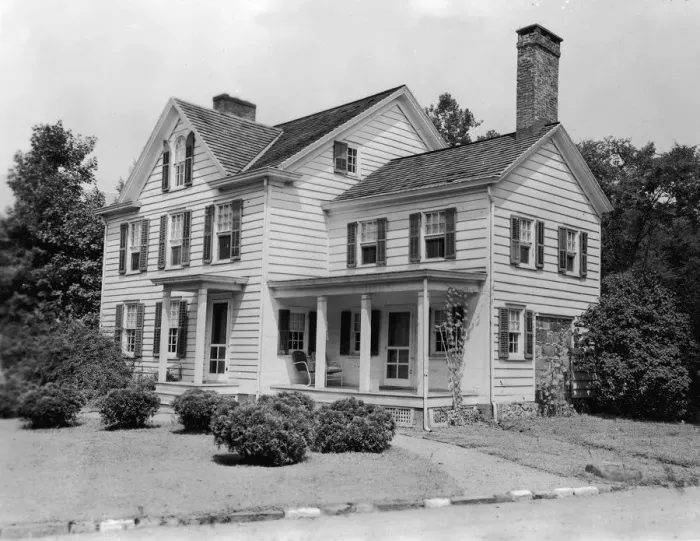 Framed Print : Birthplace Of Grover Cleveland. NJ, 1930s Framed Print : Birthplace Of Grover Cleveland. NJ, 1930s