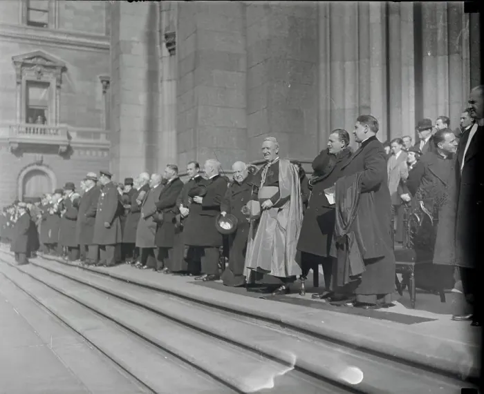 Framed Print : Bishop John Dunn and Others Viewing Parade Framed Print : Bishop John Dunn and Others Viewing Parade