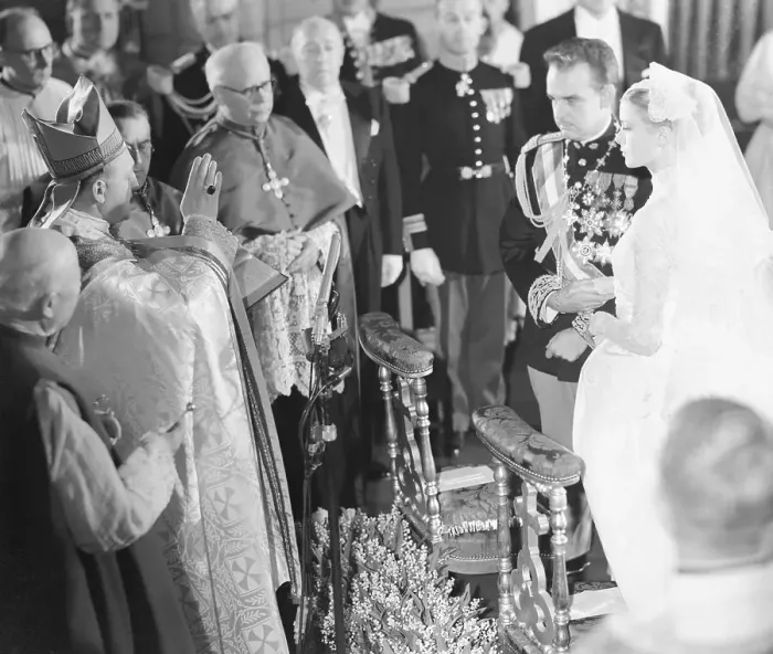 Framed Print : Bishop of Monaco Marrying Prince Rainier and Grace Kelly Framed Print : Bishop of Monaco Marrying Prince Rainier and Grace Kelly