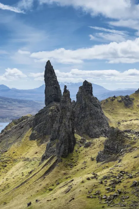 Framed Print : Bizarre rock formation, Old Man of Storr, Isle of Skye, Scotland, United Kingdom Framed Print : Bizarre rock formation, Old Man of Storr, Isle of Skye, Scotland, United Kingdom