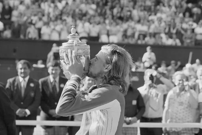 Framed Print : Bjorn Borg Holding Wimbledon Trophy Framed Print : Bjorn Borg Holding Wimbledon Trophy