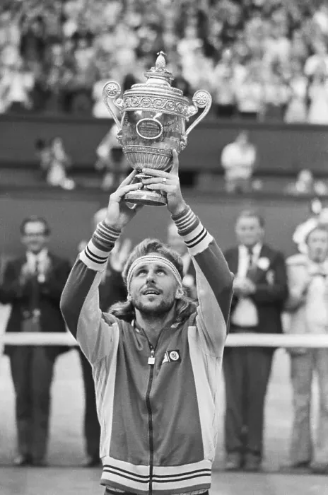 Framed Print : Bjorn Borg Holding Winning Cup Framed Print : Bjorn Borg Holding Winning Cup