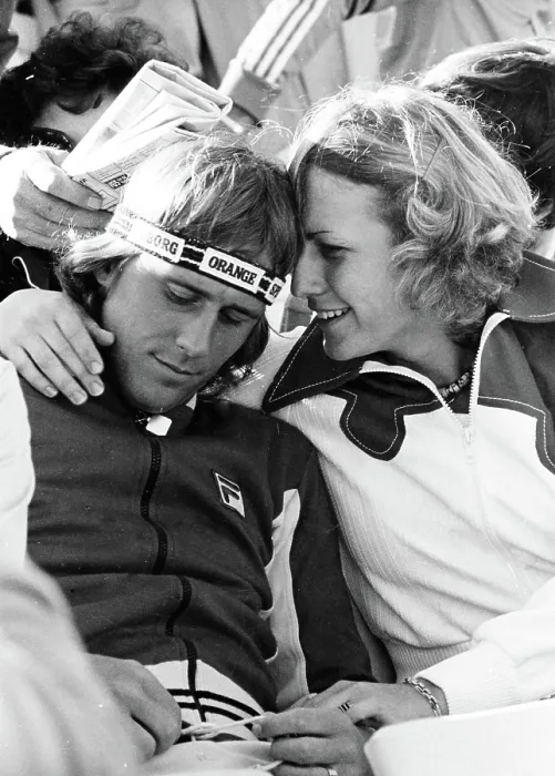 Framed Print : Bjorn Borg and Mariana Simionescu Framed Print : Bjorn Borg and Mariana Simionescu