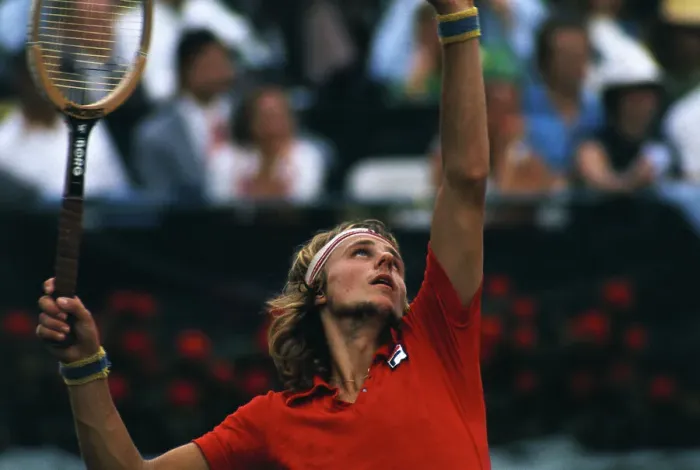 Framed Print : Bjorn Borg During Tennis Game Framed Print : Bjorn Borg During Tennis Game