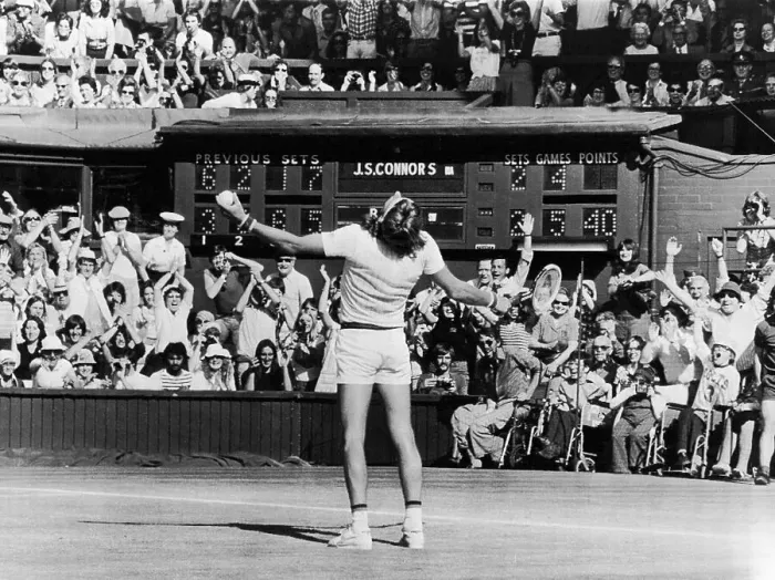 Framed Print : Bjorn Borg Winning at Wimbledon Framed Print : Bjorn Borg Winning at Wimbledon