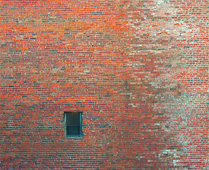 Framed Print : Black Brick Window Framed Print : Black Brick Window