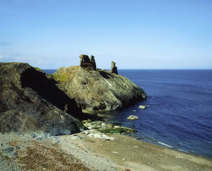 Framed Print : Black Castle, Wicklow Head, County Wicklow, Ireland Framed Print : Black Castle, Wicklow Head, County Wicklow, Ireland