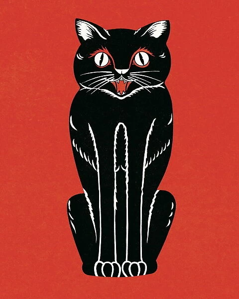 Black cat. http: /  / csaimages.com / images / istockprofile / csa_vector_dsp.jpg
