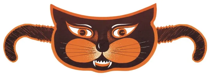 Framed Print : Black cat eye mask Framed Print : Black cat eye mask