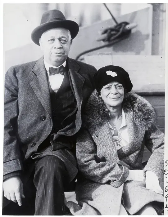 Framed Print : Black Congressman And Wife Seated Framed Print : Black Congressman And Wife Seated