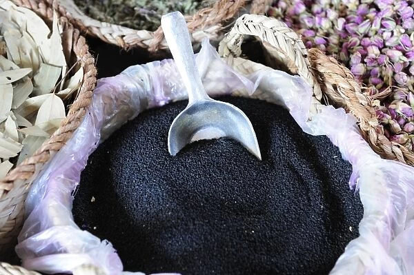 Black cumin -Nigella sativa-, spice souk, Dubai, United Arab Emirates, Arabia, Middle East, Orient