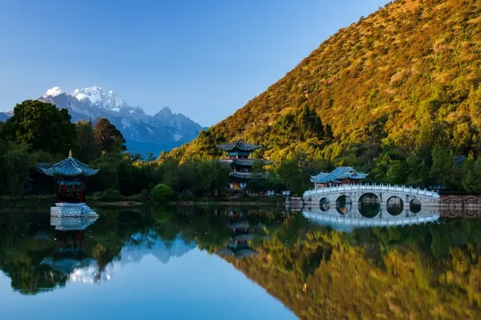 Framed Print : Black dragon pool in Lijiang Framed Print : Black dragon pool in Lijiang