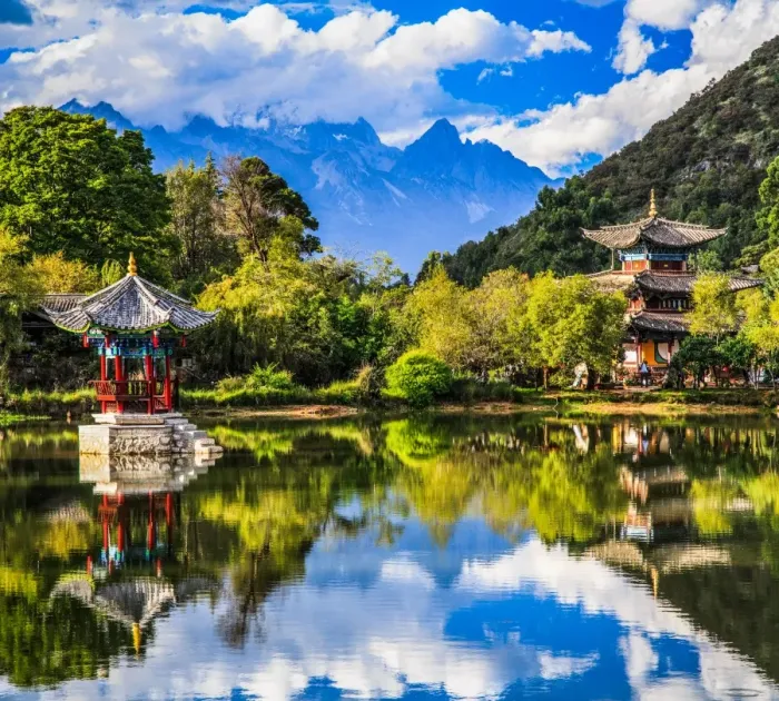 Framed Print : Black Dragon Pool, Lijiang Yunnan China