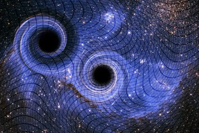 Framed Print : Black holes, illustration Framed Print : Black holes, illustration