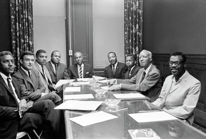 Framed Print : Black Leaders Seated Around Table; Naacp Framed Print : Black Leaders Seated Around Table; Naacp