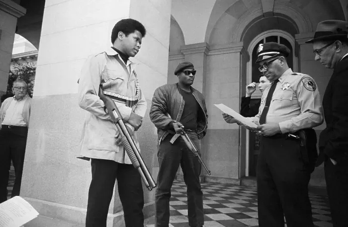 Framed Print : Black Panthers at California State Capitol