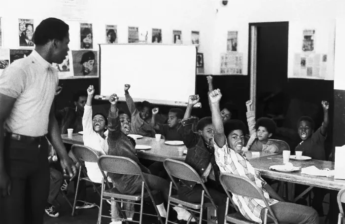 Framed Print : Black Power Salute at Liberation School Framed Print : Black Power Salute at Liberation School