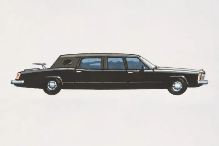 Framed Print : Black stretch limousine Framed Print : Black stretch limousine