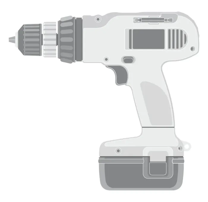 Framed Print : Black and White Illustration, Close-Up, Cordless, DIY, Digitally Generated, Directly Above