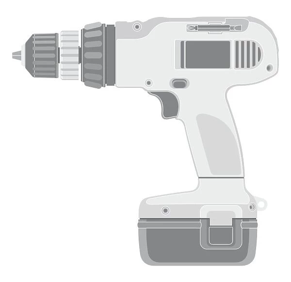 Black and White Illustration, Close-Up, Cordless, DIY, Digitally Generated, Directly Above