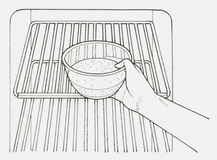 Framed Print : Black and white illustration of hand placing bowl of bicarbonate of soda inside fridge (cleaning a refrigerator of bad smells) Framed Print : Black and white illustration of hand placing bowl of bicarbonate of soda inside fridge (cleaning a refrigerator of bad smells)