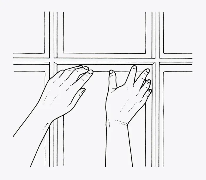 Framed Print : Black and white illustration showing how to install glass in greenhouse