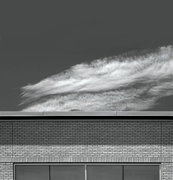 Black And White Roof And Sky